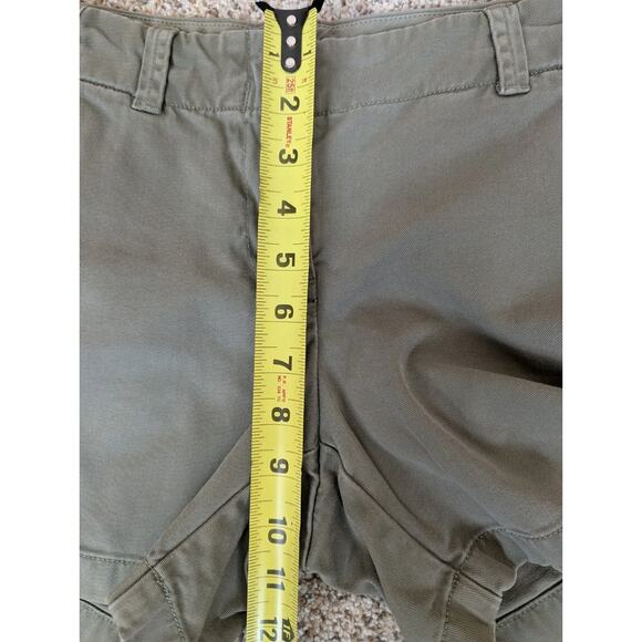 J.Crew Women's Olive Green Chino BROKEN-IN Boyfriend Shorts - Size 4 - EUC - Picture 7 of 7
